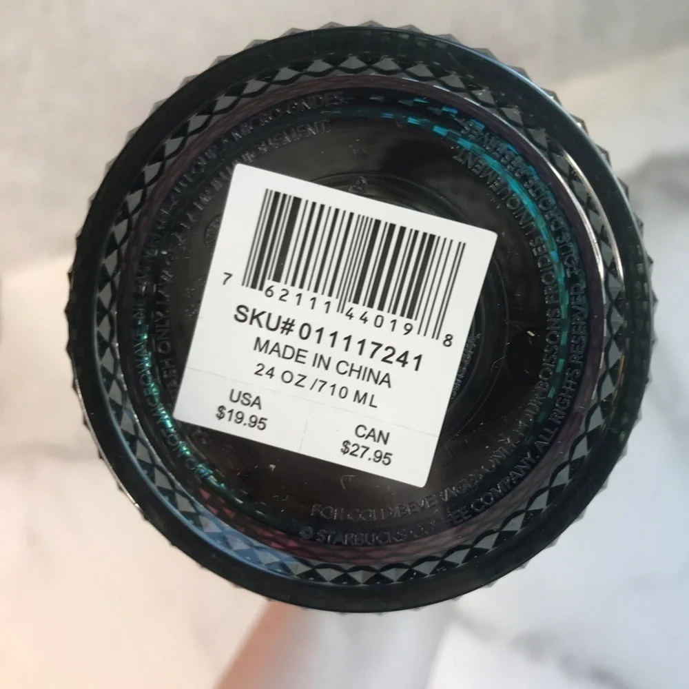 Starbucks 2020 Vente Spiked Black Tumbler